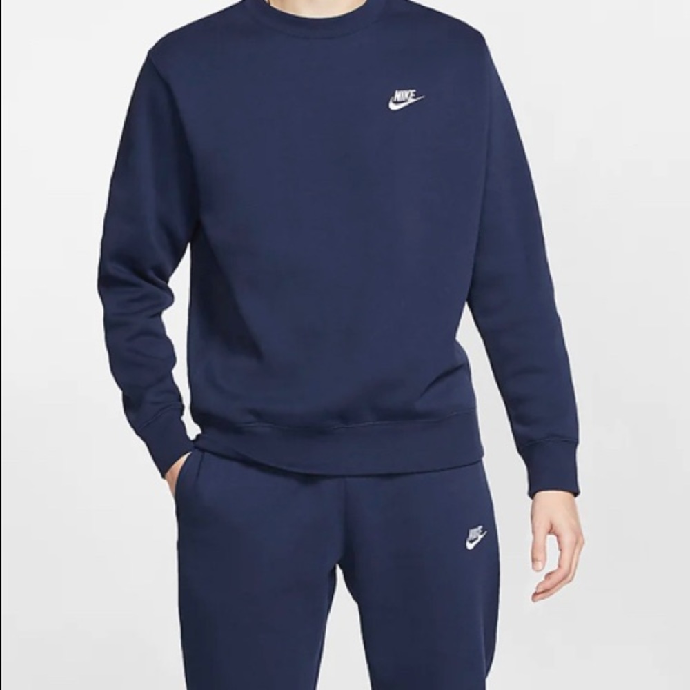 mens nike sportswear club fleece crew